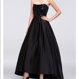 Black gown prom dress